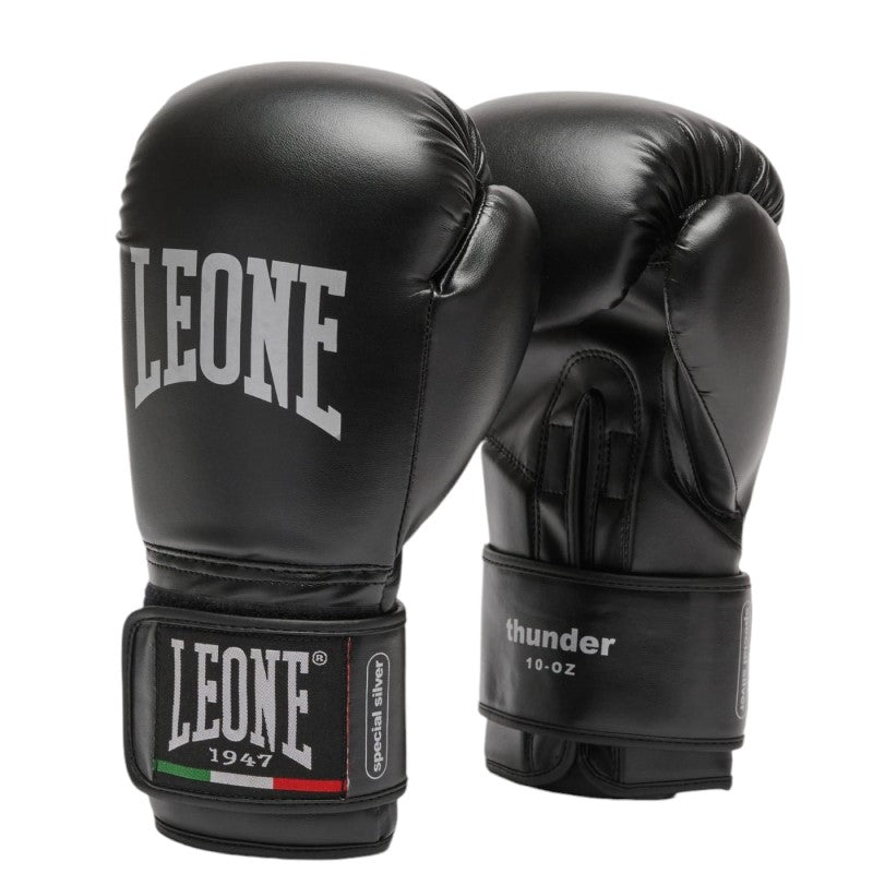 Guantone da Boxe Leone 1947 Thunder GN383J 06OZ Nero GN383BK06