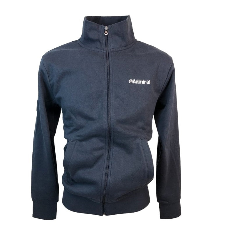 Felpa Full Zip Admiral Brushed AD2650AW003 Uomo Blu Regular Fit