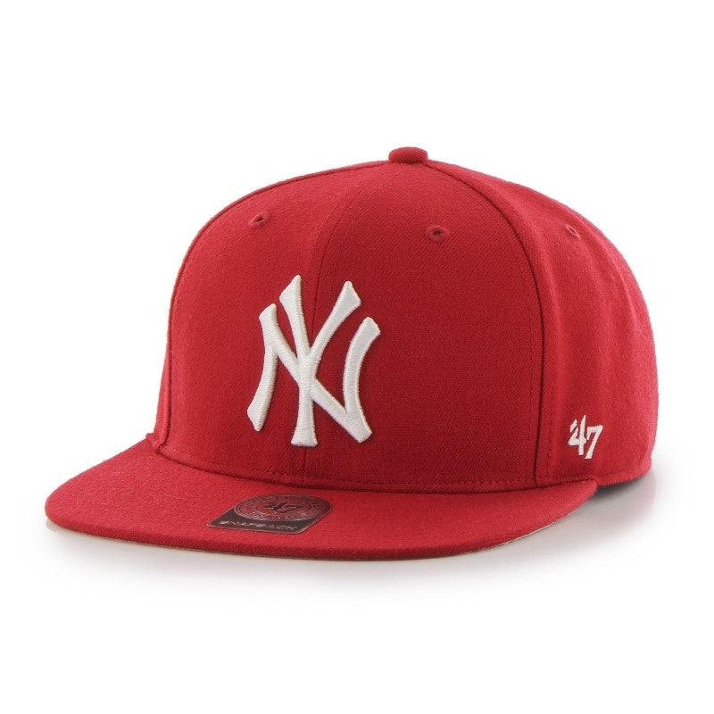 Cappello con Visiera Piatta '47 NY Yankees Bambino Rosso BLTSHT17WBPRD