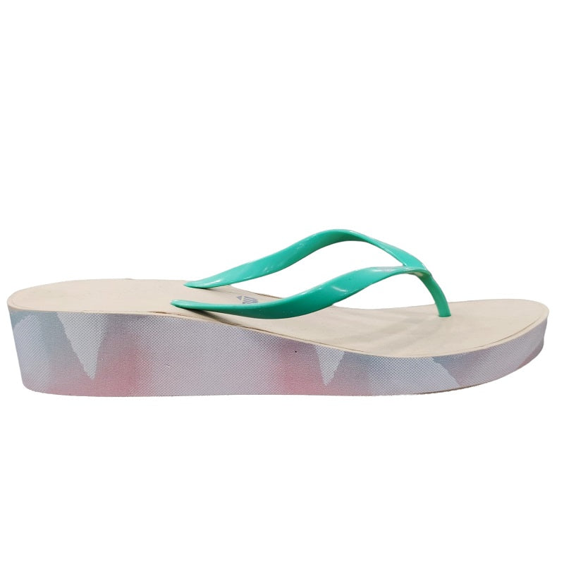 Infradito Mares High Thong Print Lady 441064CGR con Zeppa Cool Grey