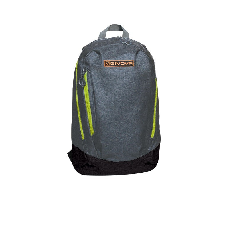 Zaino Pocket Givova B043 Multitasche Sport Grigio Scuro Giallo Fluo B0432319