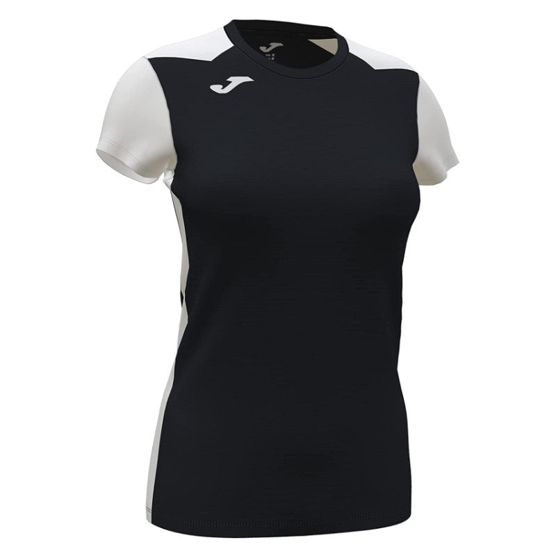 Maglia da Donna Joma Record II TShirt Fitness Running Nero Bianco 901398102
