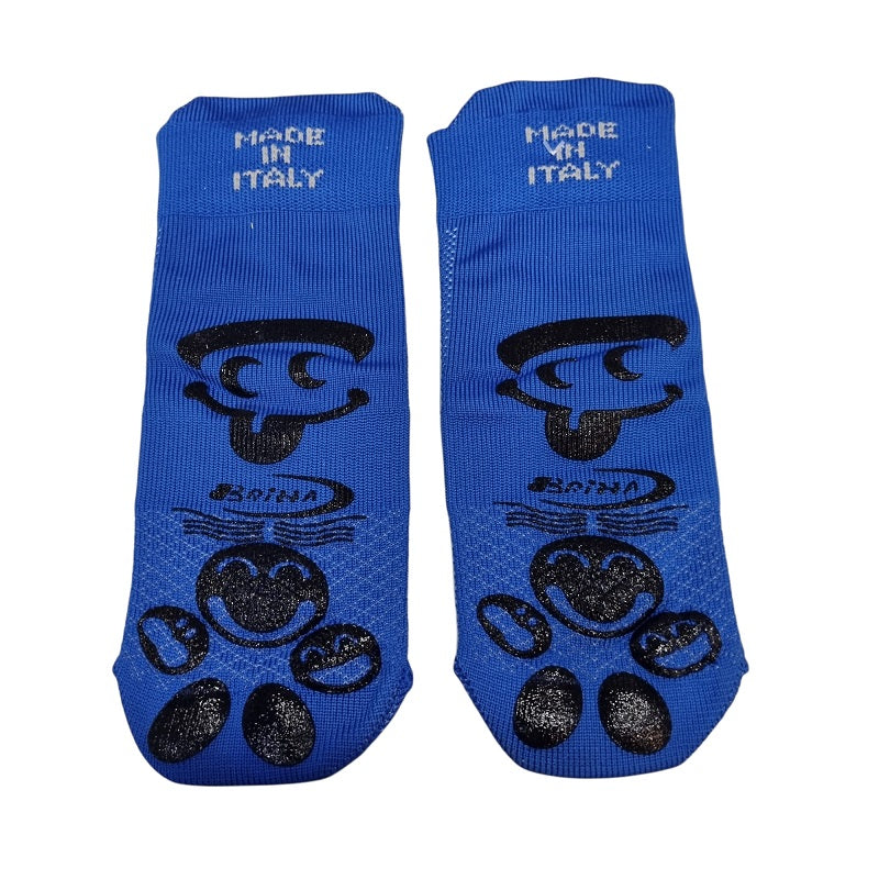 Calza Antiscivolo Baby Brizza Grip Silicone Palestra Blu 0611
