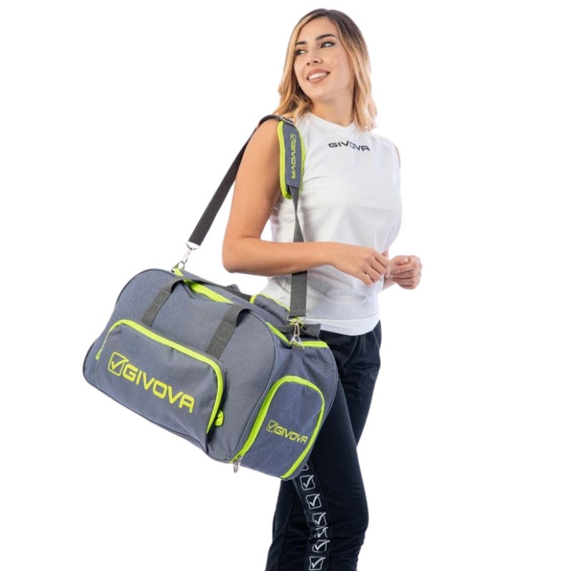Borsa Givova Brera B041 Grigio Scuro Taglia Unica Fitness Palestra B0410023