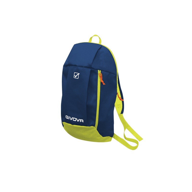 Zaino Capo Givova B046 Unisex Poliestere Blu Giallo Fluo 24x14x41cm B0460419