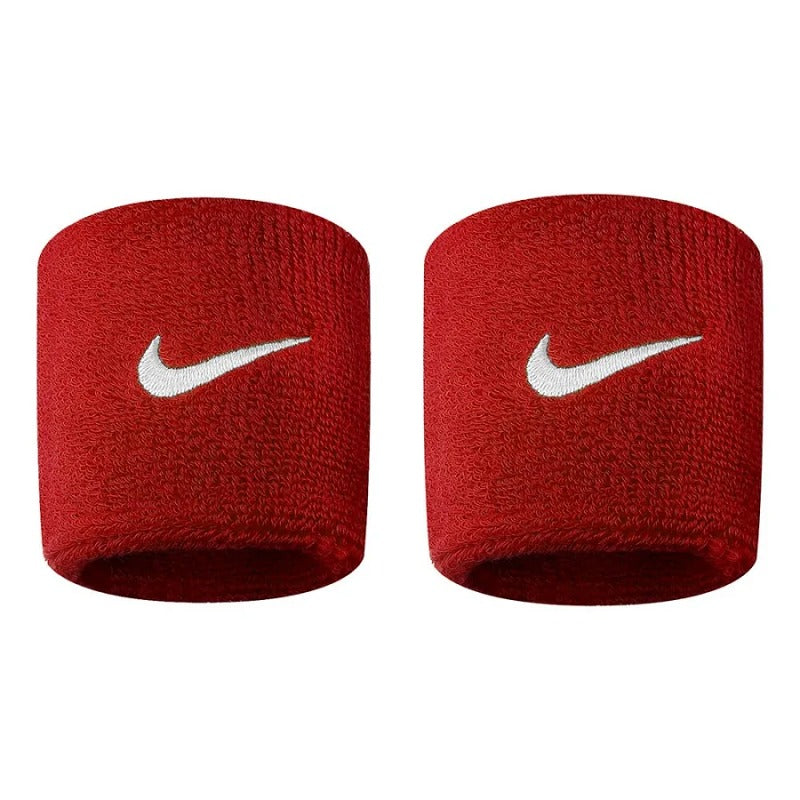 Polsini Nike Swoosh Wristbands Antisudore Tennis Rosso NNN04601OS