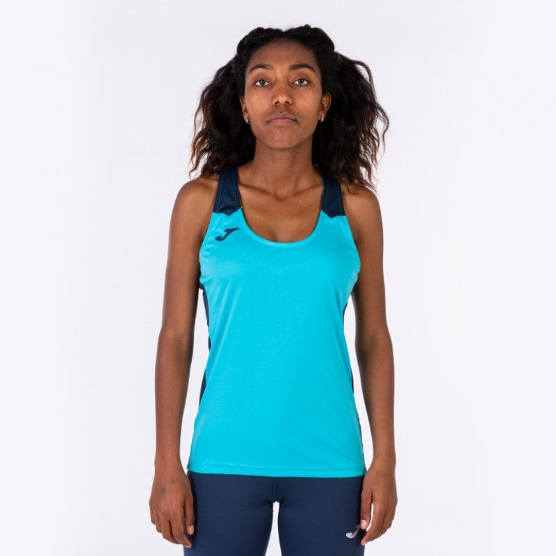 Canotta da Donna Joma Record II Tank Running Fitness Rosso Blu 901396013