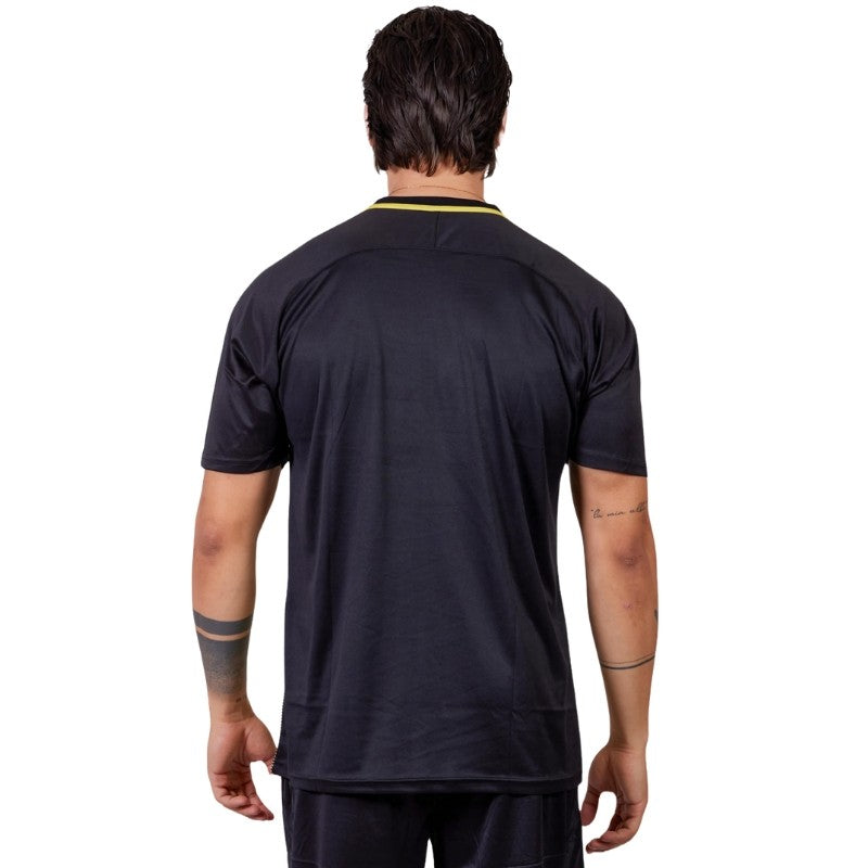 Maglia Givova Tratto Shirt Interlock MA031 Calcio Nero Giallo Unisex MA0311007