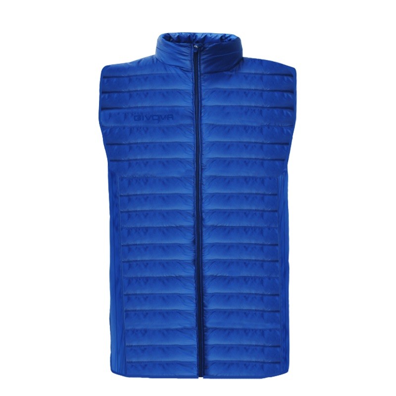 Giubbotto Smanicato Givova Grecia G017 Piumino Unisex Azzurro G0170002