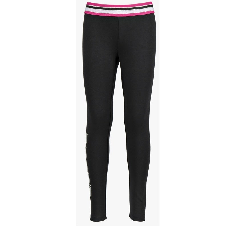 Pantaloni Diadora Jg. Leggins 5 Palle Bimba Fashion Nero Rosa 1021759170180013