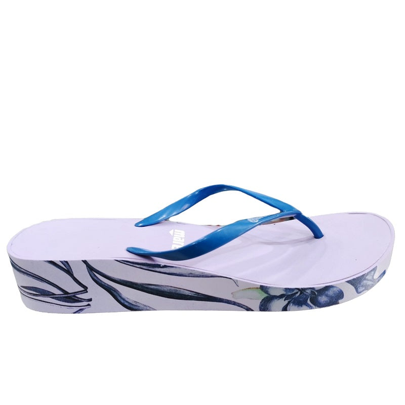 Infradito Mares High Thong Print Lady 441064LGR con Zeppa Light Grey