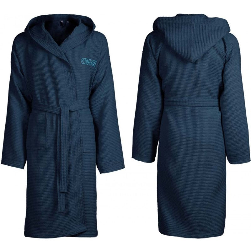 Accappatoio Arena Waffle Hooded Robe Adulto Piscina Blu 006759700