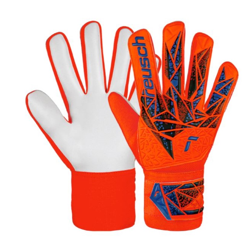 Guanto da Portiere Reusch Attrakt Solid Adulto Arancio Blu 54705152210