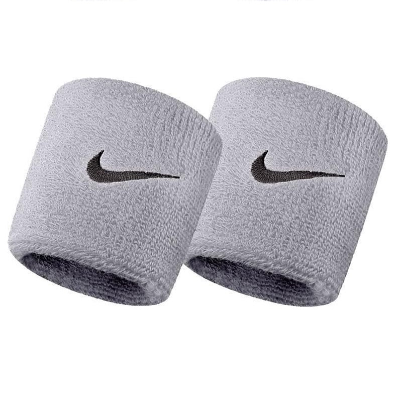 Polsini Nike Swoosh Wristbands Antisudore Tennis Argento NNN04051OS