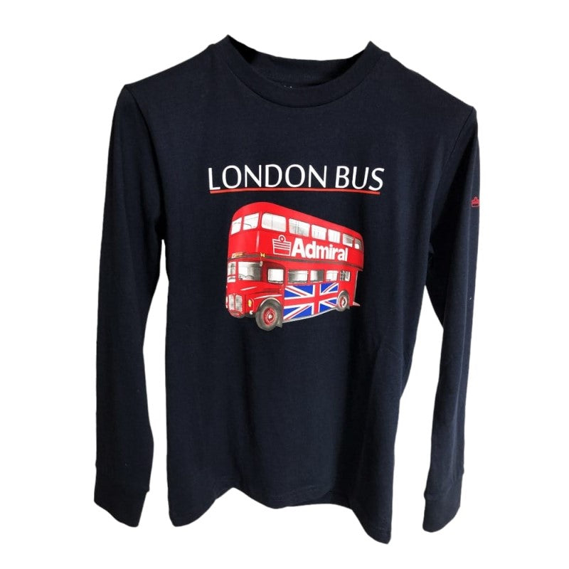 Maglia Admiral Junior AD2696 Cotone Manica Lunga Blu AD2696AW003