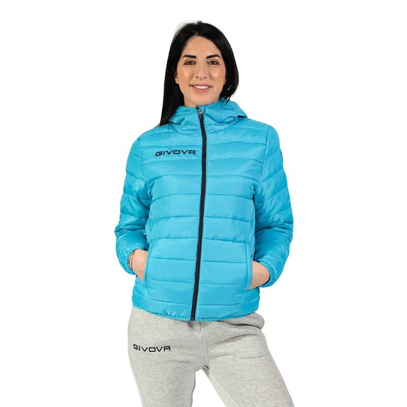 Giubbotto Givova Olanda G013 Piumino Adulto Unisex Turchese Blu G0132404