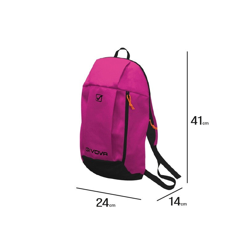 Zaino Capo Givova B046 Unisex Poliestere Rosso Blu 24x14x41cm B0461204