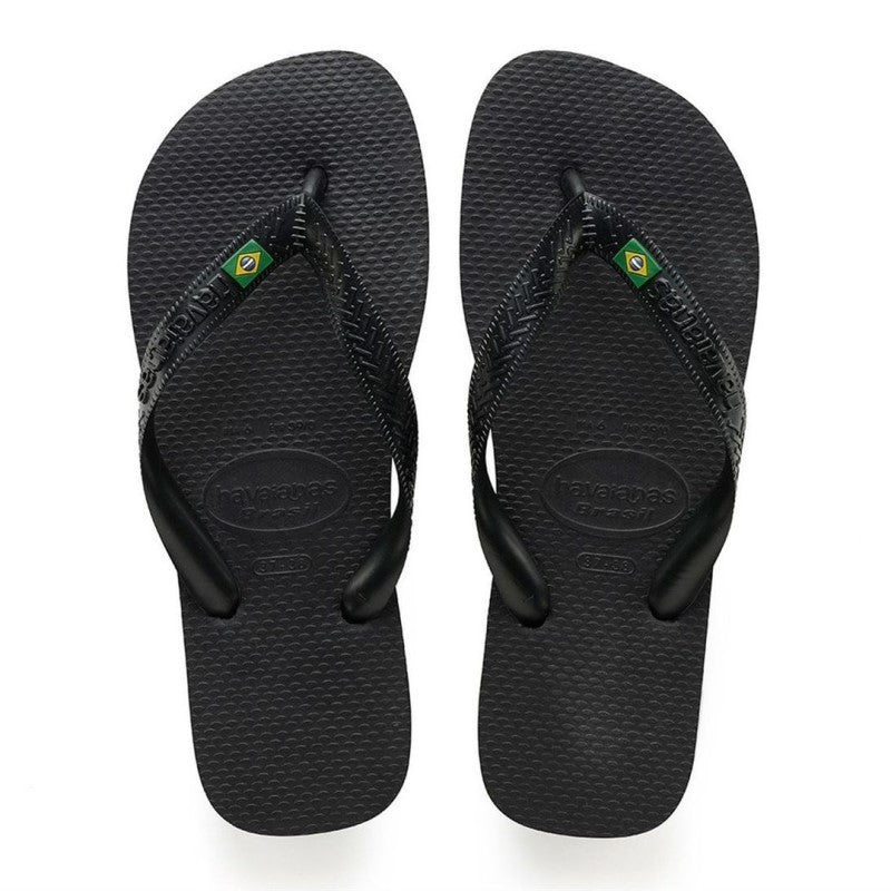 Infradito da Uomo Havaianas Brasil FC Nero Gomma 40000320090M