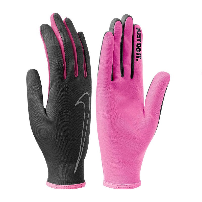 Guanti da Donna Nike Rally Run Fitness Running Corsa Nero Fucsia NRGC9084