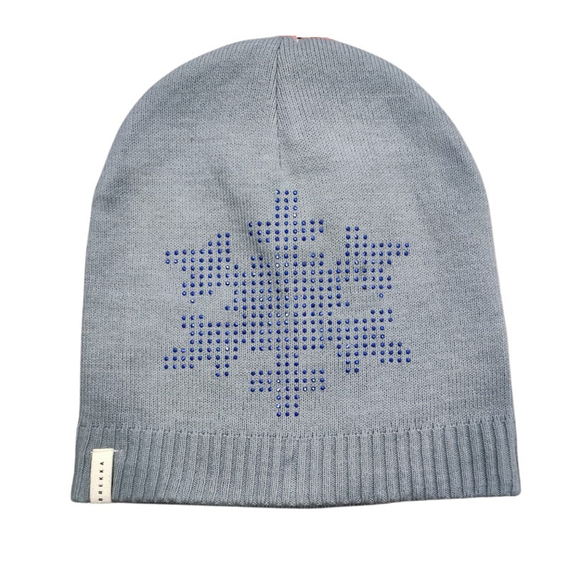 Cappello a Cuffia Brekka Bling Beanie BRFJ6000SKY Junior Azzurro in Cotone Misto